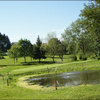 A view of the 17th green at 3 Lakes Golf Course