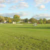 A view from Chapel Hill Golf Course with golf cart in background